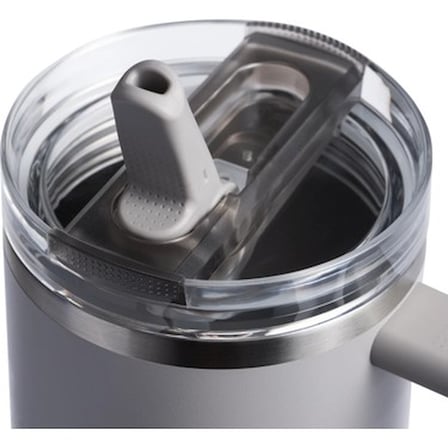 1.18L Gri Renkli Pipetli Termos Pratik Kullanım