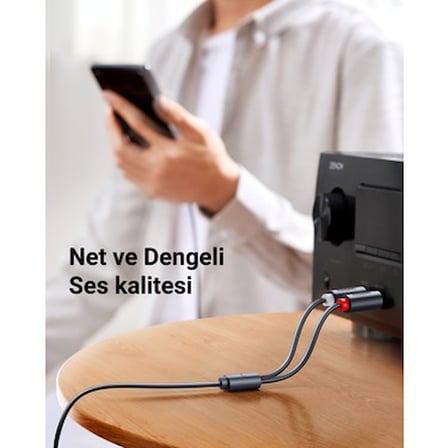 UGREEN 3.5 mm AUX RCA Ses Kablosu, 5 m,