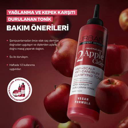 Elma Sirkesi Özlü Tonik 200 ml Saç Bakımı için