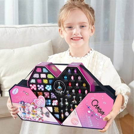 Bloomie Dıy Takı Boncuk Bileklik Kolye Halhal Yüzük Charm Oyuncak Tasarım Seti 2688+