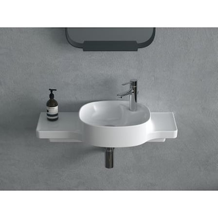 80 cm Etejerli Turkuaz Seramik ile Estetik