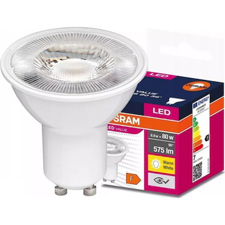 GU10 Tabanlı 6,9 W Sarı Işık Led Spot Aydınlatma