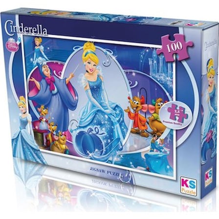 Cinderella Temalı 100 Parça Puzzle ile Eğlenceli Zaman Geçirme