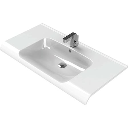 Etajerli Seramik Lavabo 100x50 cm, Modern ve Estetik Görünüm