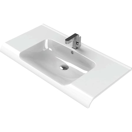 Etajerli Seramik Lavabo 100x50 cm, Modern ve Estetik Görünüm