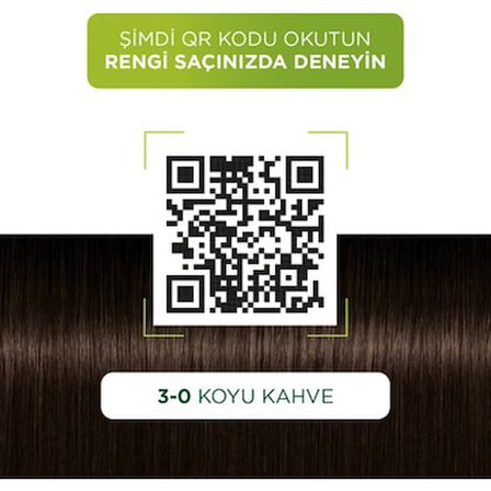Koyu kahve tonlarında saç boyası, kakao yağı ve yulaf özü içerir