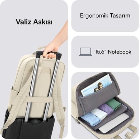 Mack MCE-1524 15.6" Nova Eco Notebook Sırt Çantası
