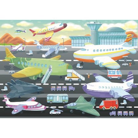 Havaalanı Pisti Temalı 24 Parça Puzzle
