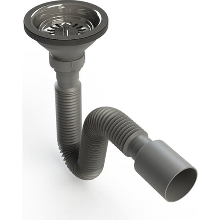 Evye Sifonu Metal Vidalı Flex Gövde Ø 40-50 mm Kolay Kurulum