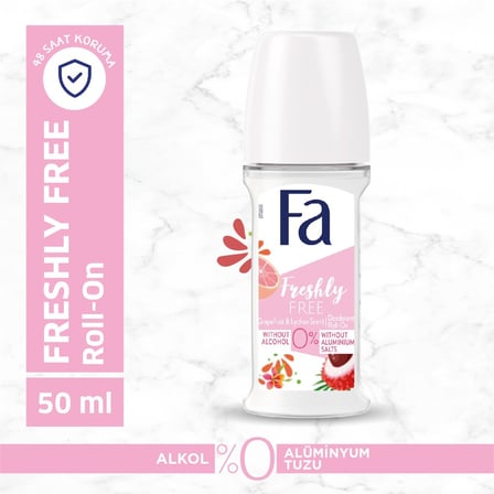 Freshly Free Roll-On 50ml, Alkol ve Alüminyum İçermeyen