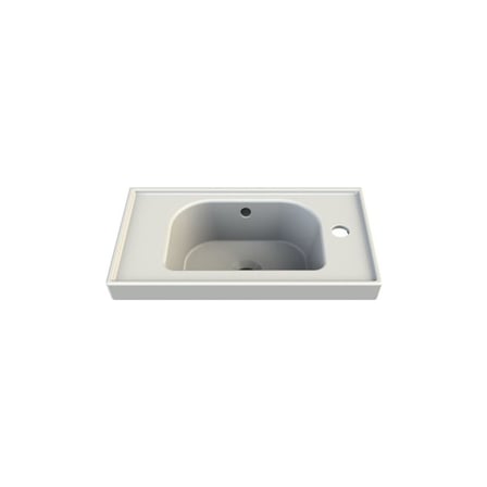 Etajerli 50x28 cm Lavabo, Sağdan Delikli
