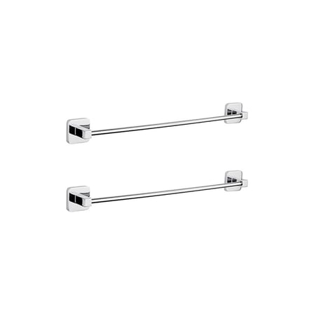 Krom Kaplı Uzun Havluluk 40 cm 2'li Paket Modern ve Şık