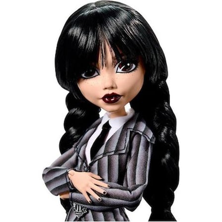 Üniforması ile Wednesday Addams Figürü ve El Figürü