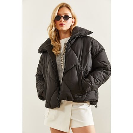 Kadın Oversize Şişme Mont, Rahat ve Şık Tasarım