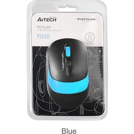 Mavi Nano Kablosuz Optik Mouse, Yüksek Hassasiyet