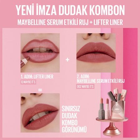 Serum Etkili Ruj 002 Maybe Hyalüronik Asit İçerir