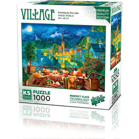 1000 Parça Puzzle ile Göl Manzarası Eğlencesi