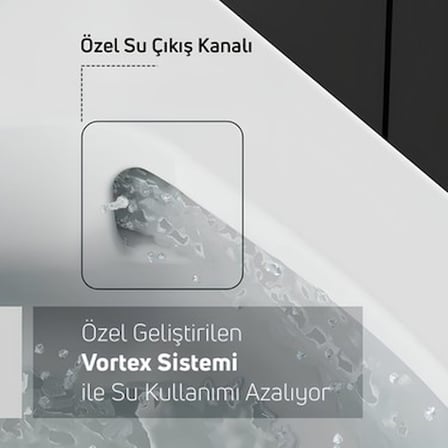 Creavit Nora Vortex Beyaz Asma Klozet NO323, Creavit Nora Duck Duroplast Yavaş