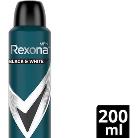 Rexona Men Erkek Sprey Deodorant Invisible Black&White 200