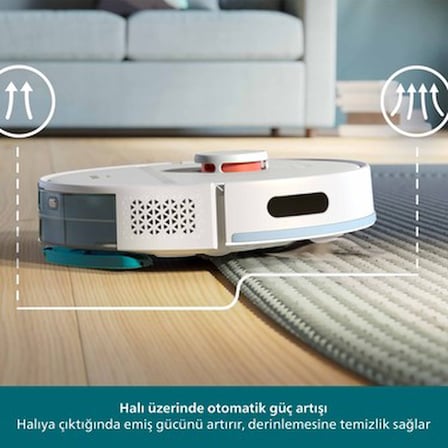 Islak ve Kuru Temizlik Yapabilen Robot Süpürge, Otomatik Boşaltma