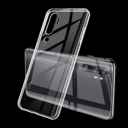 A+ Şeffaf Lüx Kılıf, Xiaomi Mi Note 10 Uyumlu
