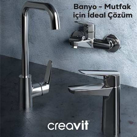 Krom Eviye Bataryası ile Modern Mutfak Tasarımı