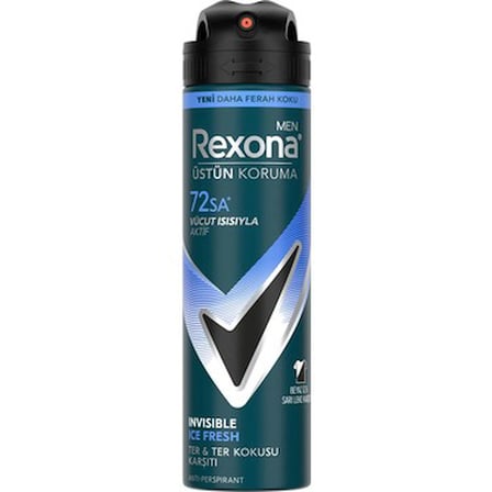 Rexona Men Erkek Sprey Deodorant Invisible Ice Fresh 150