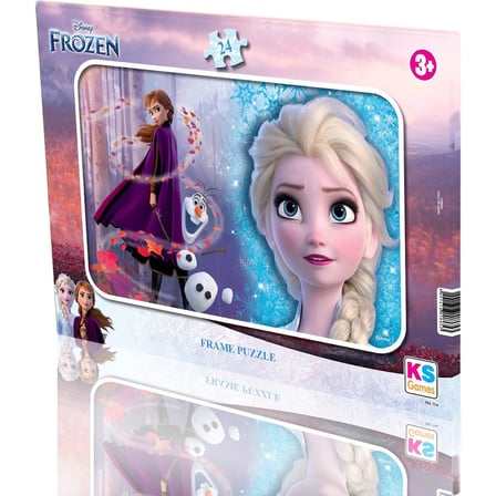 24 Parçadan Oluşan Eğlenceli Frozen Tema Puzzle