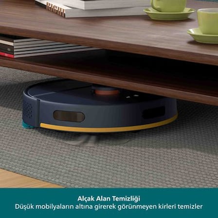 6000 Pa emiş gücüne sahip robot süpürge, akıllı navigasyon ile sert zeminler için