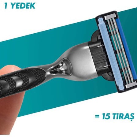 Gillette Mach3 Tıraş Makinesi + 2 Yedek Tıraş