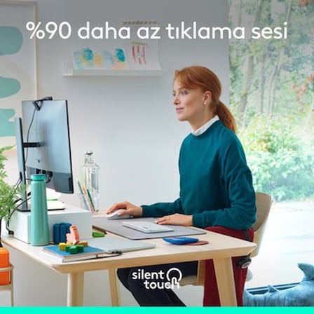 Logitech Signature M650 Küçük ve Orta Boy Sağ El Için Sessiz Kablosuz Mouse -