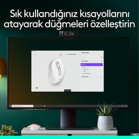 Logitech Signature M650 Küçük ve Orta Boy Sağ El Için Sessiz Kablosuz Mouse -