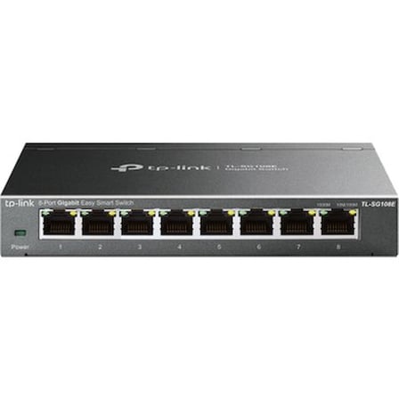 8 Portlu 10/100/1000 Mbps Easy Smart Switch