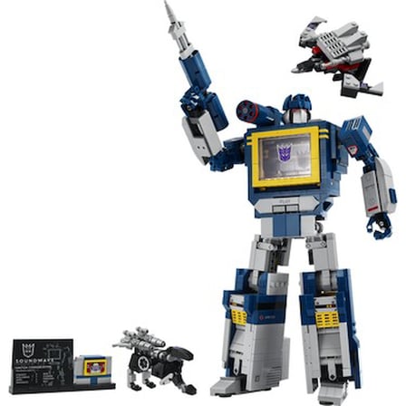 LEGO® Icons Transformers: Soundwave 10358 – Yetişkinler için Dönüştürülebilen, Detaylı Dekoratif