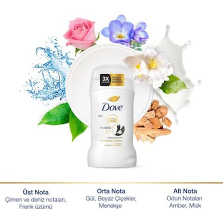 Stick Deodorant 50ml, 72 Saat Invisible Dry Koruma