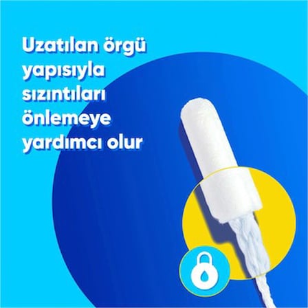 Super+ tampon, 16 adet ile güvenli ve konforlu kullanım