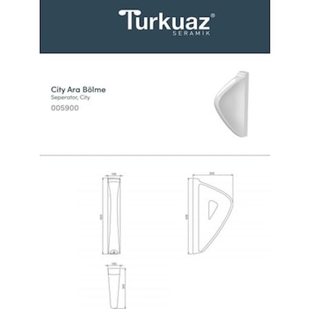 Pisuvar Ara Modeli, Turkuaz Seramik
