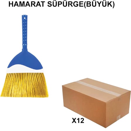 Büyük Hamarat Süpürge, Toptan 12 Adet
