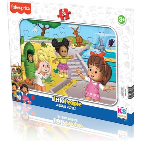 Little People Temalı 24 Parça Eğlenceli Puzzle Seti