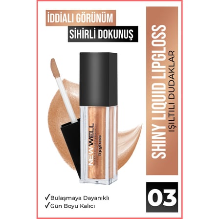 Kırmızı Likit Ruj 03 Parlak Görünüm ve Yüksek Örtücülük