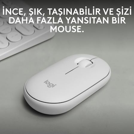 Logitech M350s Pebble 2 Bluetooth Kablosuz Sessiz Kompakt Mouse -
