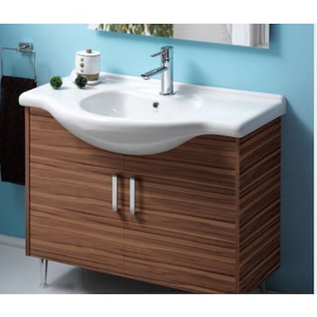 65x50 cm Etajerli Turkuaz Seramik Lavabo Modelleri