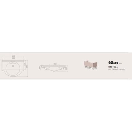 65x50 cm Etajerli Turkuaz Seramik Lavabo Modelleri