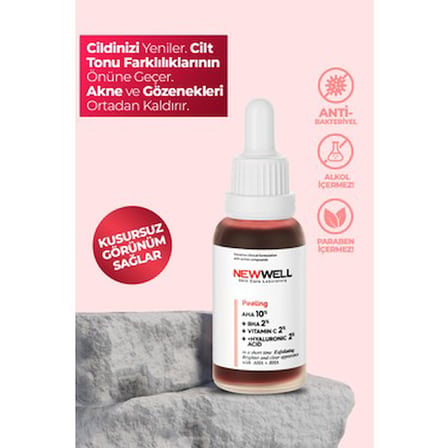 30 ml Canlandırıcı Cilt Serumu, AHA ve BHA İçerir