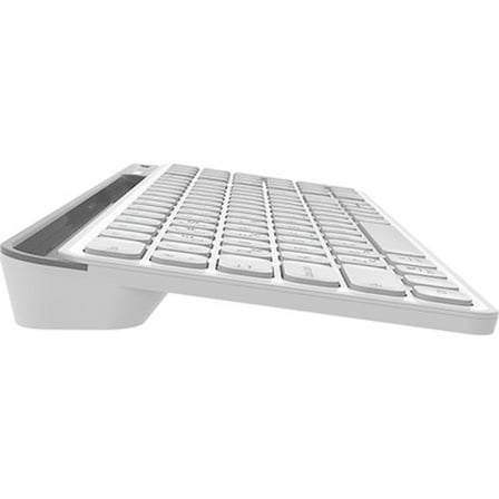 Bluetooth + 2.4GHz Destekli Şarjlı Klavye, Tablet Standı ile