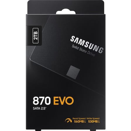 Samsung 2TB MZ-77E2T0BW 870 EVO SSD 2.5" SATA3 SSD 560-530