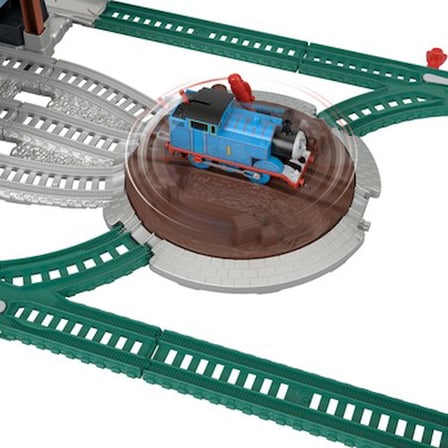 Motorlu Klasik Oyuncak Tren Seti, Yükle ve Fırlat Özelliği ile Eğlenceli