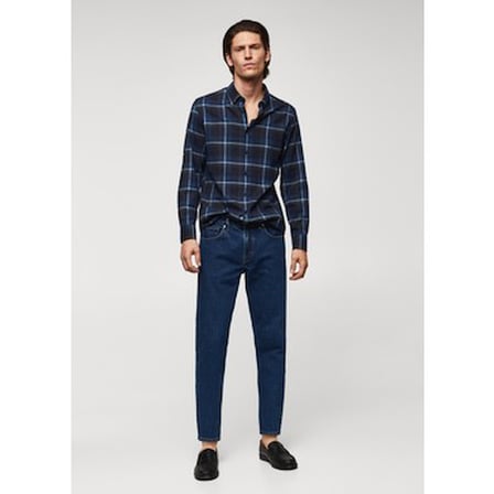 Mango Man Regular Fit Kareli Flanel