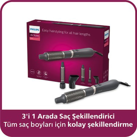 3'ü 1 Arada Saç Şekillendirici 3000 Serisi Seramik Plakalar ile