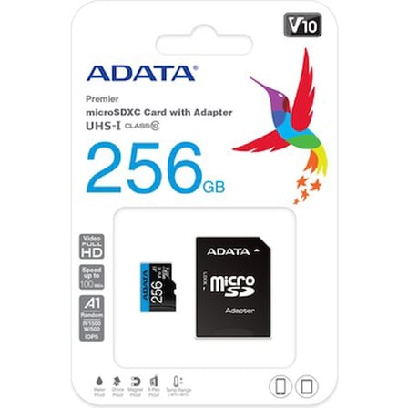 256GB UHS-I Class10 V10 Hafıza Kartı ile Yüksek Kapasite